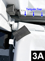 FIG 3A lower sidewall piece and lower tailgate piece